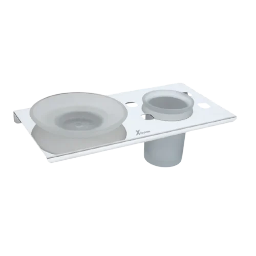 Soap Dish with Tumbler Shelf (X-9184)